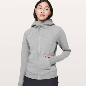 Lululemon Scuba Hoodie Heathered Gray Size 6